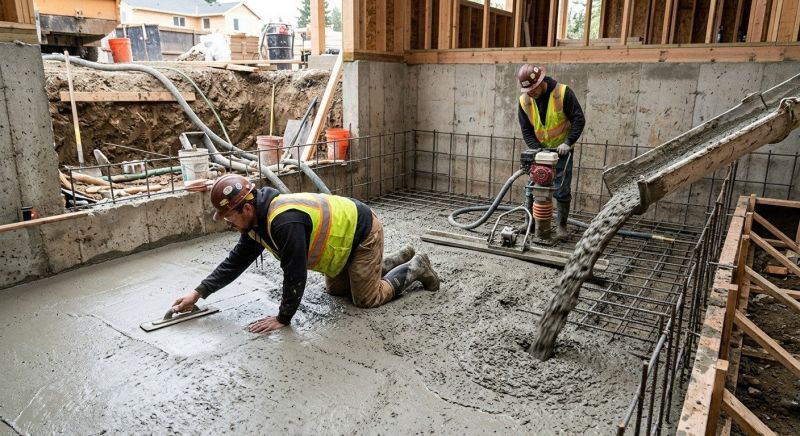 Basement Concrete Installation in Medina, TX