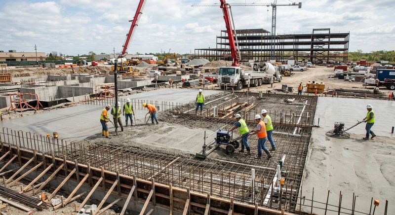 Commercial Slab Construction in Medina, TX