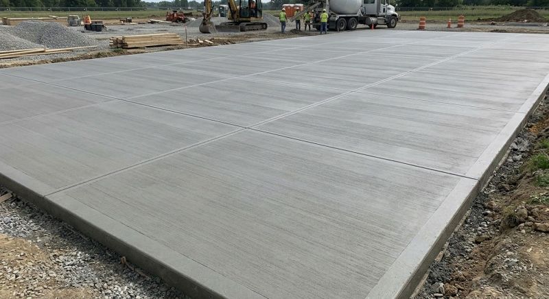 Commercial Slab Installation in Center Point, TX