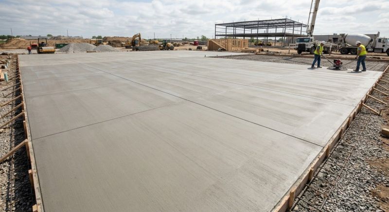 Commercial Slab Installation in Medina, TX